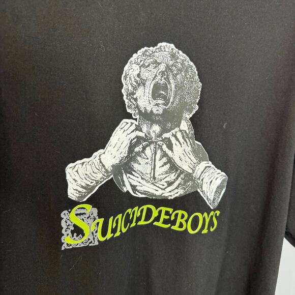 $uicideboy$ G59 Record Finding Shelter in my Larynx T Shirt Black Mens Sz L Tee - Picture 4 of 10